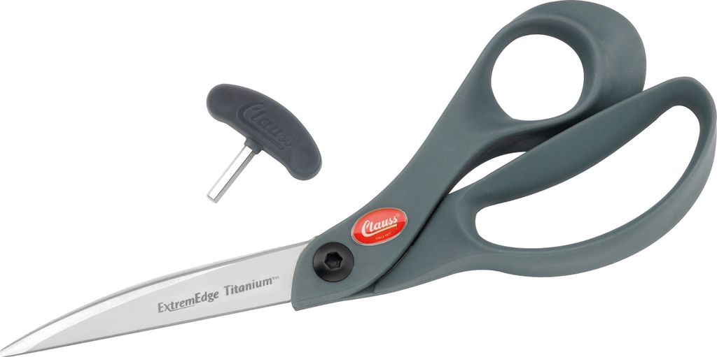 Schere Titanium Industrieschere Extreme Edge glasfaserverstärkter Nylongriff + Nachstellschlüssel