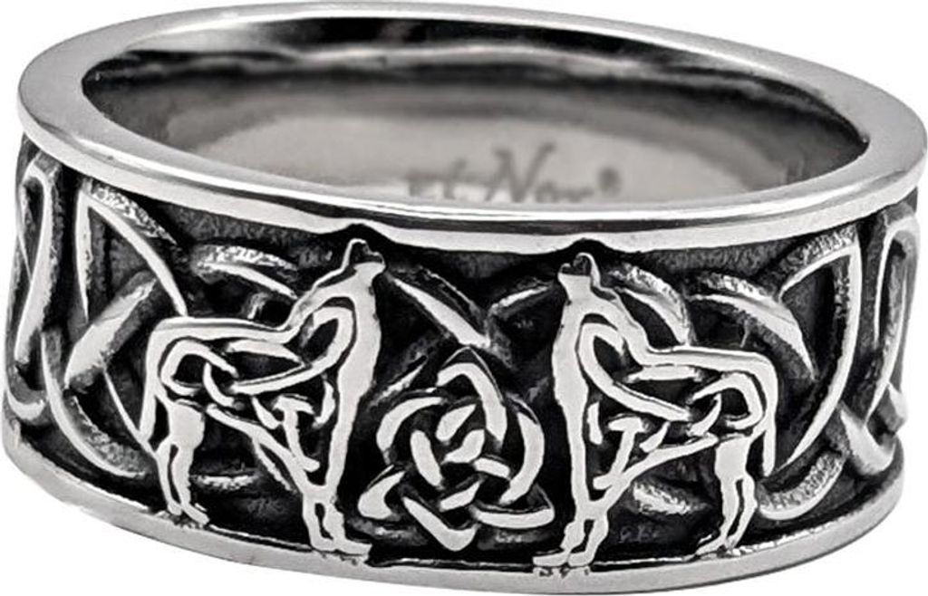 Ring „Keltische Wölfe“ 62 (19.7 mm Ø)