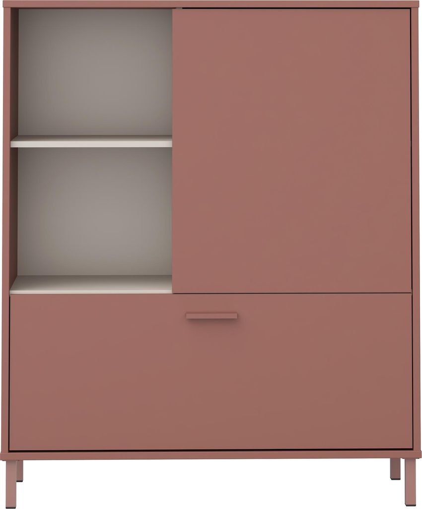 Kommode >MILLES< in Terrakotta - 103,9x124,8x41,5cm Produktbild 