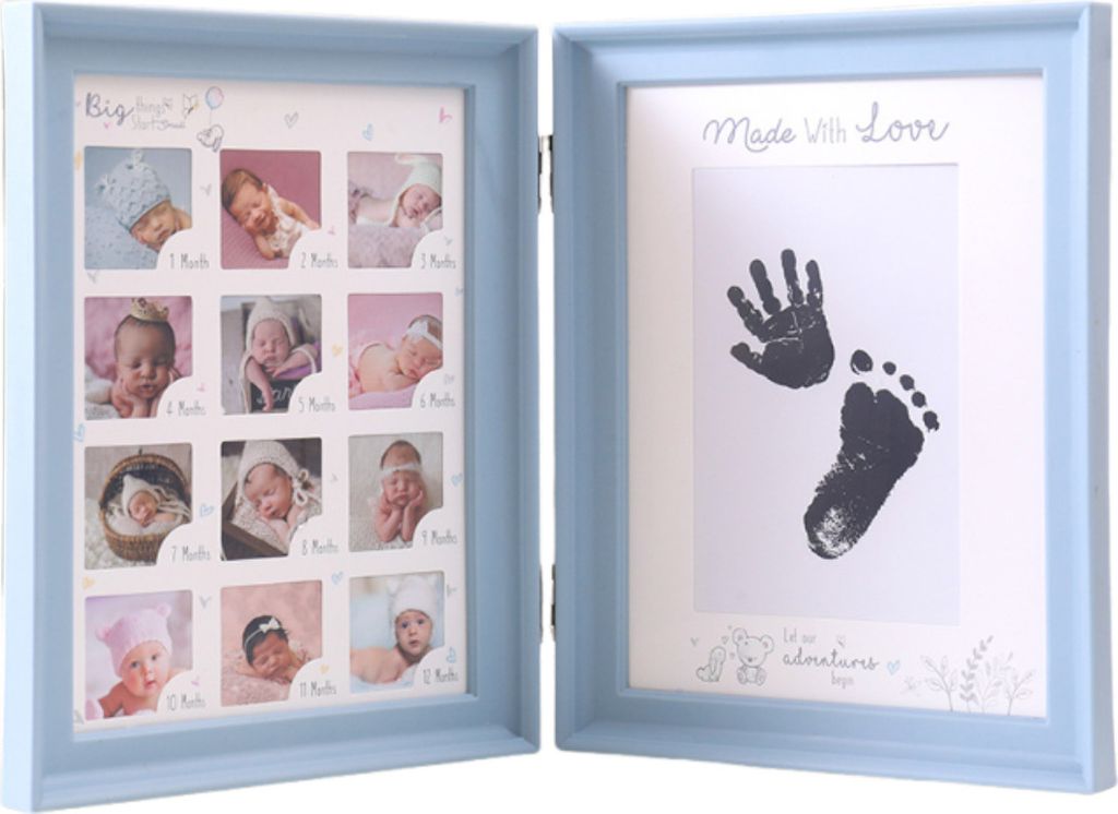 Stempelkissen für Hände und Füße von Neugeborenen, Hand- und Fußabdruck von Babys, Hundert-Tage-Vollmond, Gedenk-Set für das Wachstum des Bab...