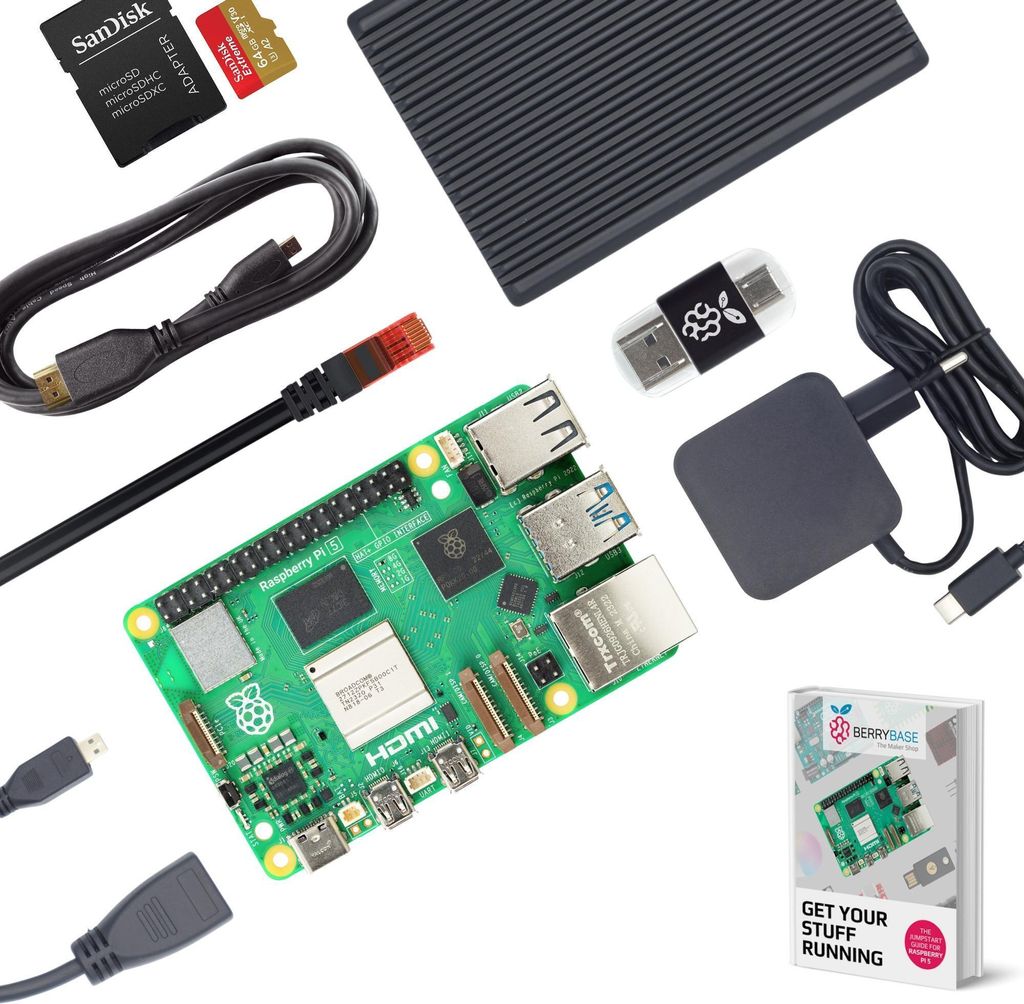 Raspberry Pi 5 4GB, Passive Cooler Starter Kit Produktbild 
