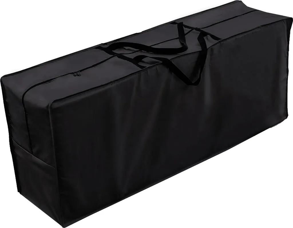 Protégez vos coussins de l'humidité : housse 125x50x32 cm polyester étanche