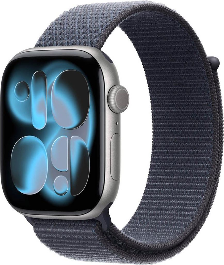 Apple MFF64ZM/A Intelligentes tragbares Accessoire Band Blau Nylon, Recyceltes Polyester, Elasthan