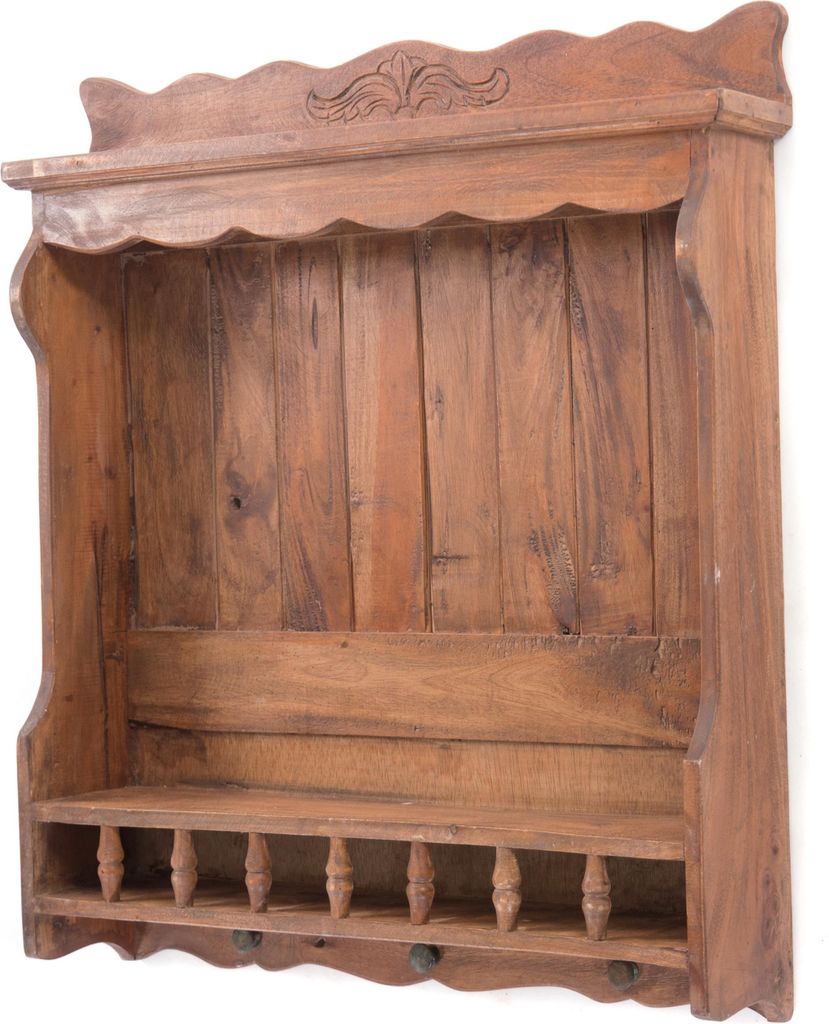 NÁSTĚNKA "COTTAGE" | mahagonové dřevo, 76 cm | starožitná Obrázek produktu 