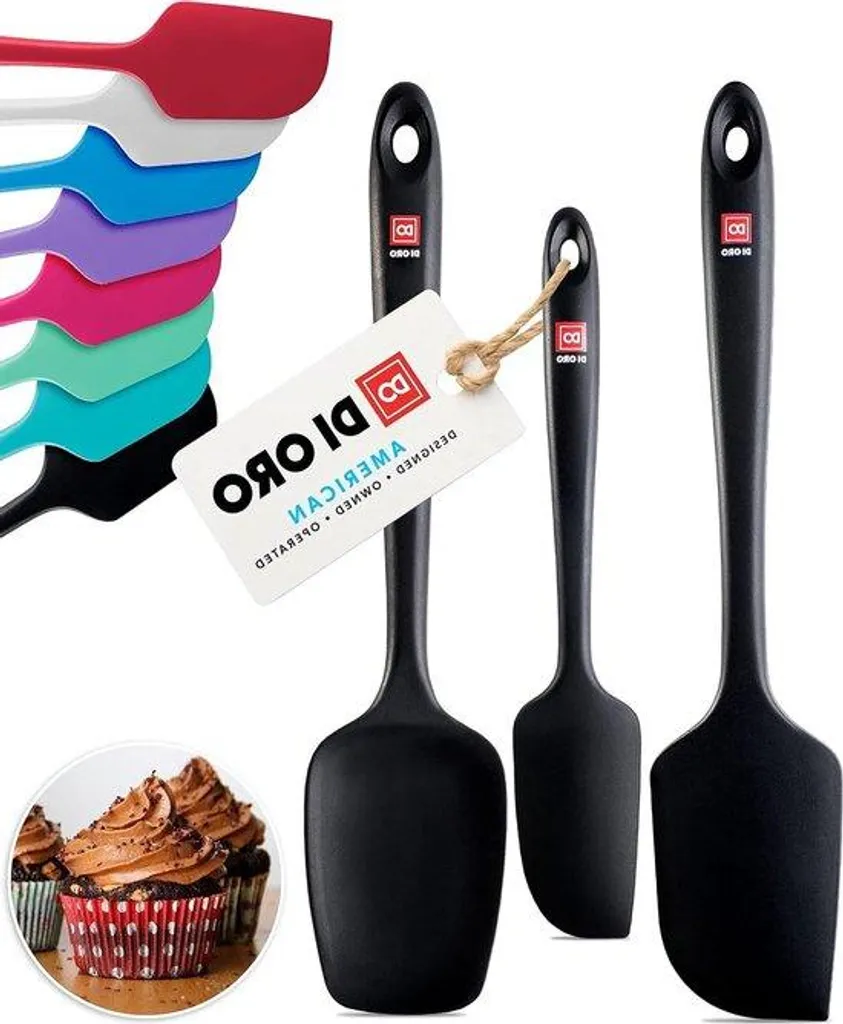 Spatules en silicone antiadhésives lot de 5 pièces résistantes à la chaleur