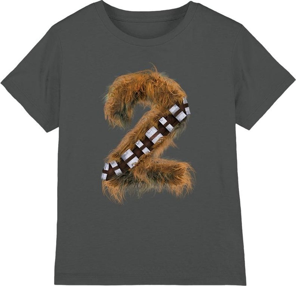 Star Wars - "2" T-Shirt für Kinder TV4138 (116) (Holzkohle)