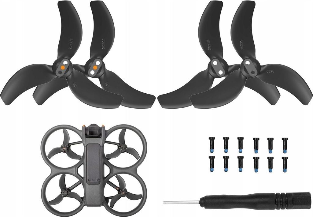 Propeller Set für DJI AVATA 2 Drohne - Schwarz (4 Stk.)