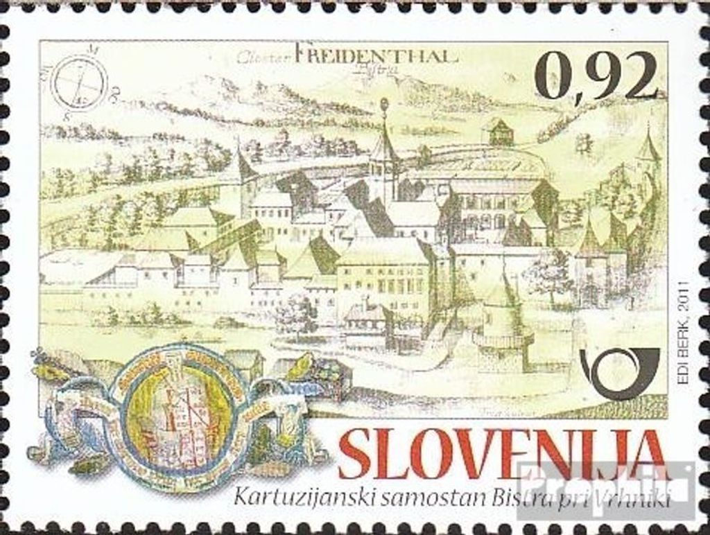 Briefmarken Slowenien 2011 Mi 892 (kompl.Ausg.) postfrisch Mittelalterliche Klöster
