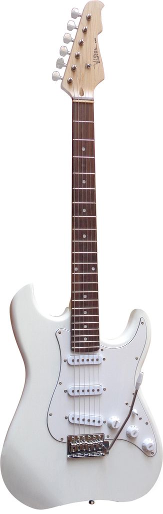 4/4 Elektrogitarre Weiß - E-Gitarre Hochglanz - Tremolo 3 Produktbild 