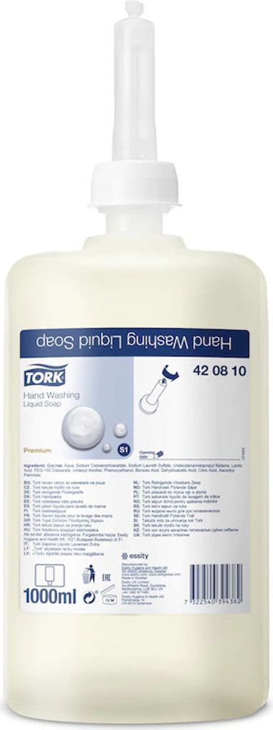 Tork 420810, Skóra, Mydło w płynie, Przeciwbakteryjny, Zdjęcie produktu 