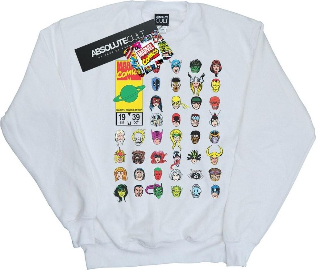 Marvel - "Marvel" Sweatshirt für Herren BI49173 (M) (Weiß) Produktbild 