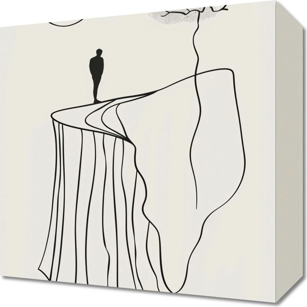 Bild 30x30cm Einsamkeit und Erhabenheit