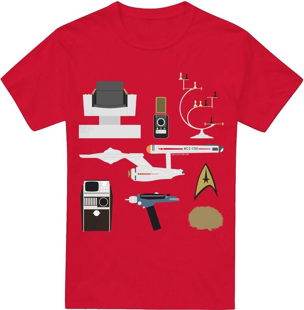 Star Trek - "The Original Series Gift Set" T-Shirt für Herren TV13628 (M) (Rot)