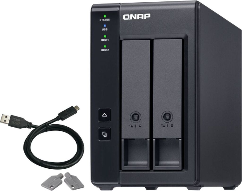 QNAP TR-002 Boîtier de stockage Boîtier HDD/SSD Noir Image du produit 