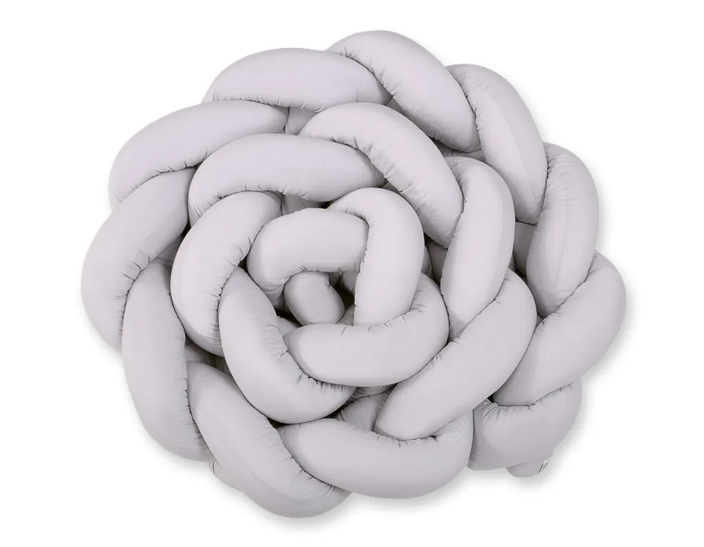 Protection de lit tressée 360cm gris pour sécuriser les nuits de bébé