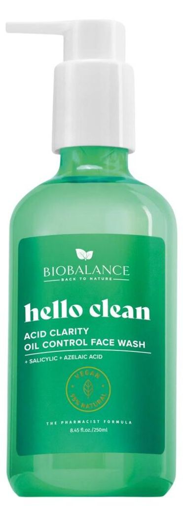 Bio Balance, Hello Clean: Verhelderend, reinigend en Productafbeelding 
