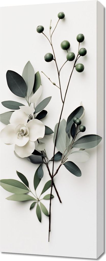 Bild 40x100cm Papierblume