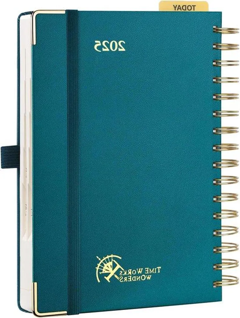 Agenda 2025 Vert à Couverture Rigide - Planificateur Annuel Hart Kaft
