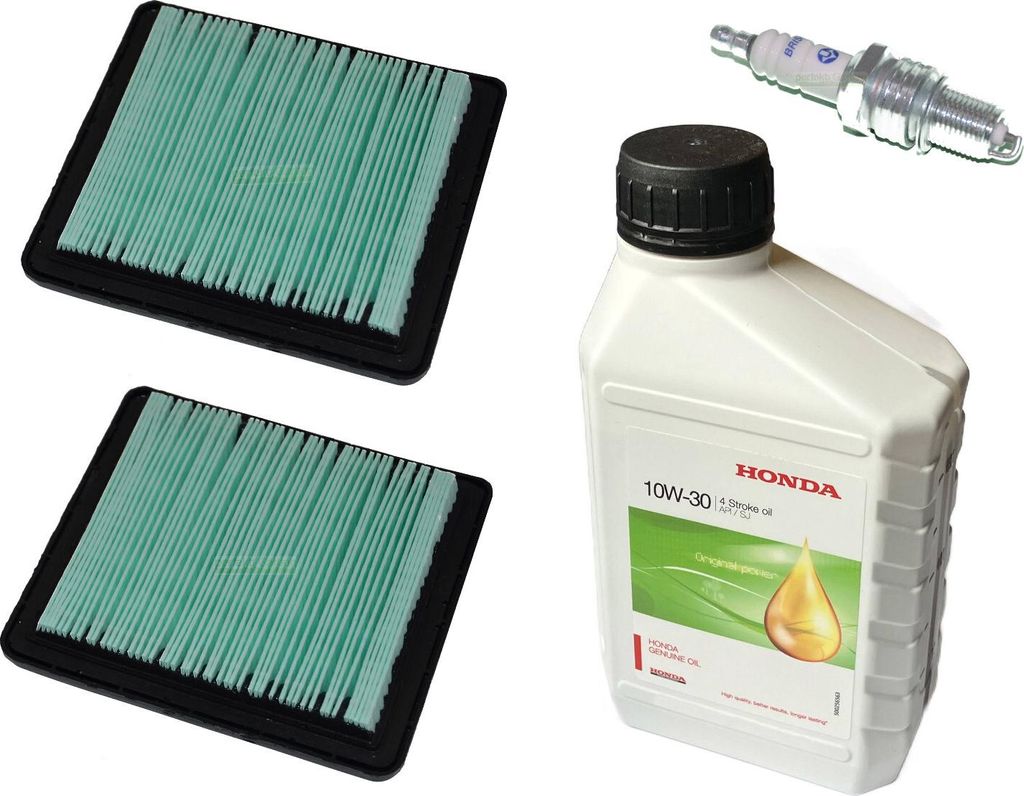 Candela + filtro + olio per tosaerba per motore HONDA serie Immagine del prodotto 