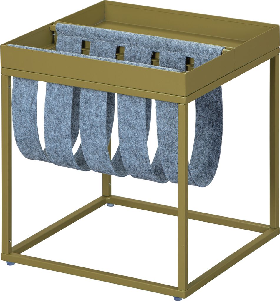 Inter Link Beistelltisch CLUB NY MAGAZIN olive Metall