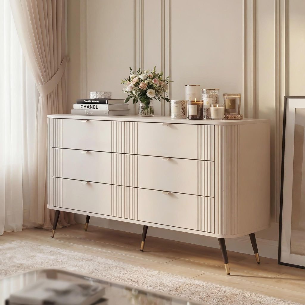Idohome - Grande commode AURA avec tiroirs sur pieds 138 x Image du produit 