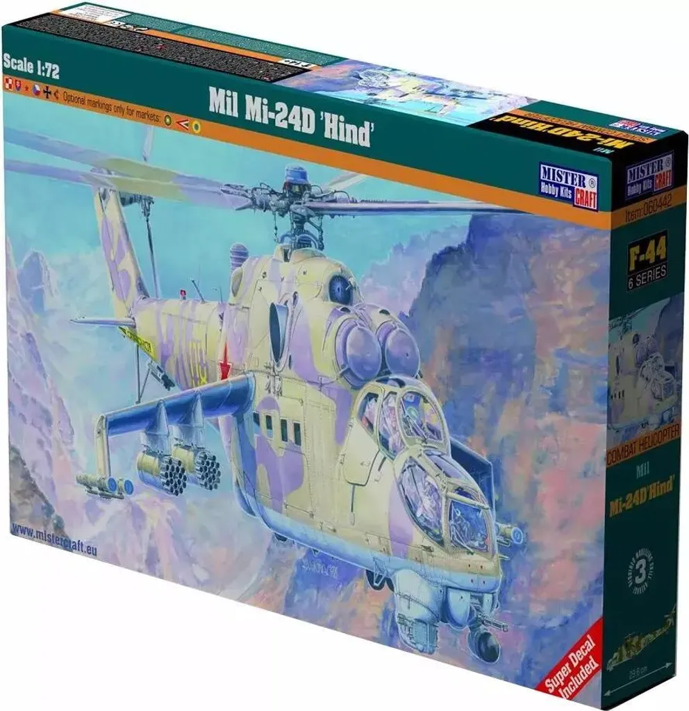 Décoration Bureau Hélicoptère Mi-24D Hind Maquette Militaire F-44