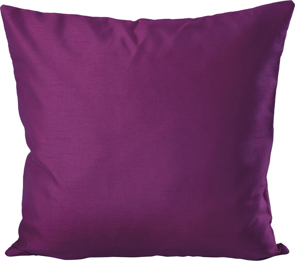 Kissenhülle Wildseide Optik uni 40x40 cm violett