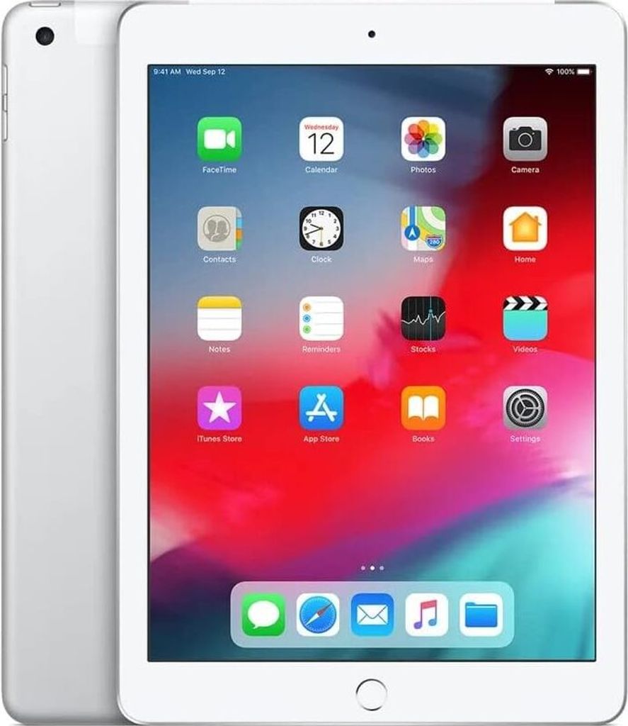 2018 Apple iPad (9,7-zoll, Wi-Fi + Zellular, 32GB) Silber Produktbild 