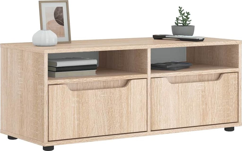 Maison Exclusive - TV-Schrank VISNES Sonoma-Eiche 100x40x38 cm Holzwerkstoff