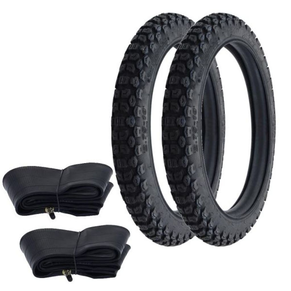 2x Reifen Enduro Motocross Kenda K270 2.75-19 (2 3/4 x 19) 43P TT + Schlauch