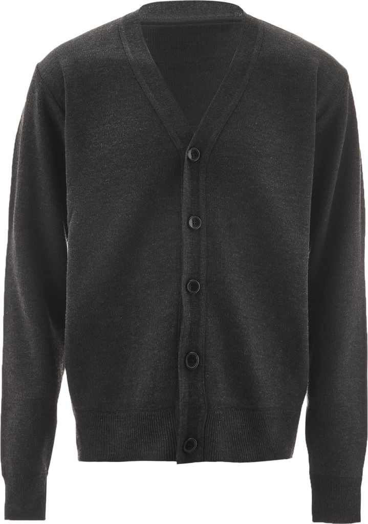 corbridge herren strickjacke - dunklegrau melange, XXL