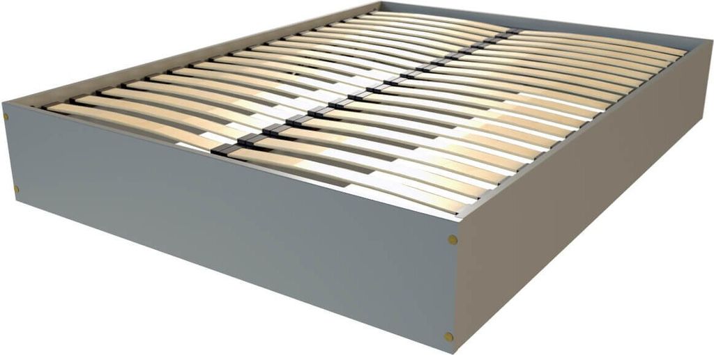 Bettkasten 2 Sitzer aus Massivholz robust -160x200 - Grau