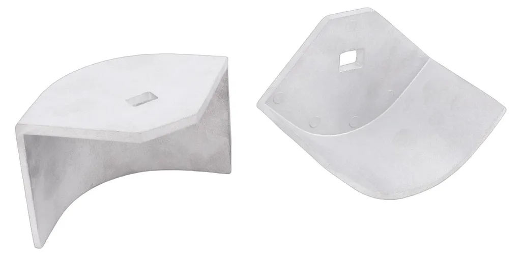 Protection d'Angle pour Ponton : Capuchons Aluminium Arrondis, 4pcs - 5