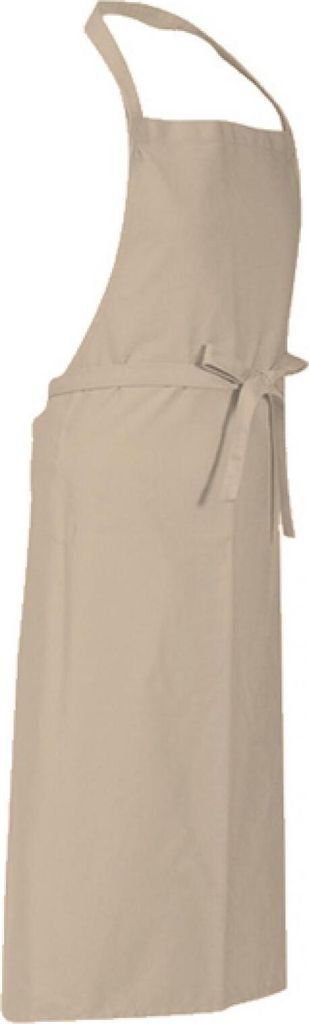 CG Workwear 00130-01 | Latzschürze Verona 110 x 75 cm - Waschbar bis 95 °C - Farbe: Sand - Größe: 110 x 75 cm