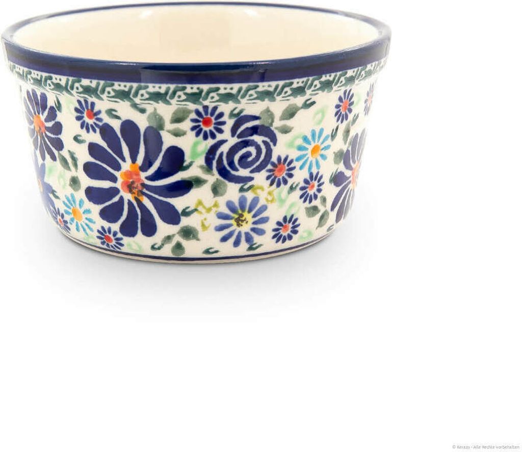 Original Bunzlauer Keramik Dessertschale Ø12,5cm Creme Brulee Soufflee-Förmchen Ragout fin Dip Schale Würzfleisch Auflaufform-Schälchen mit 400...