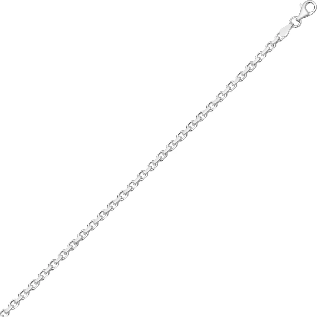Chaine Entrelacée Femme Argent Fin 925 - 71cm x 3mm Modèle TRS24598L28