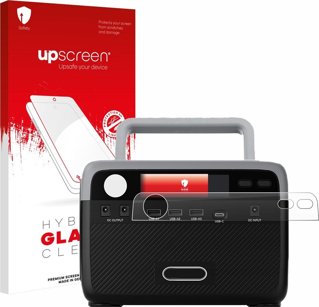 upscreen Schutzglas für Flashfish BP030B Schutzfolie Panzer Folie Glas Display Schutz klar
