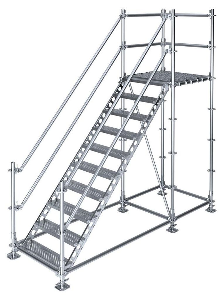 Bautreppe Außentreppe feuerverzinkt für mind. 2,15 m Produktbild 