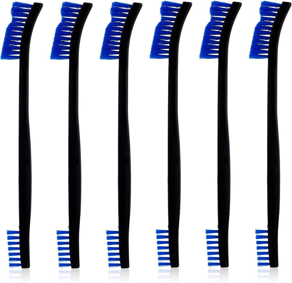 4-teiliges Set doppelseitiger Nylon-Reinigungsbürsten, kleines Reinigungsbürsten-Set, multifunktionale Reinigungsbürste, Fugenreiniger für Küc...