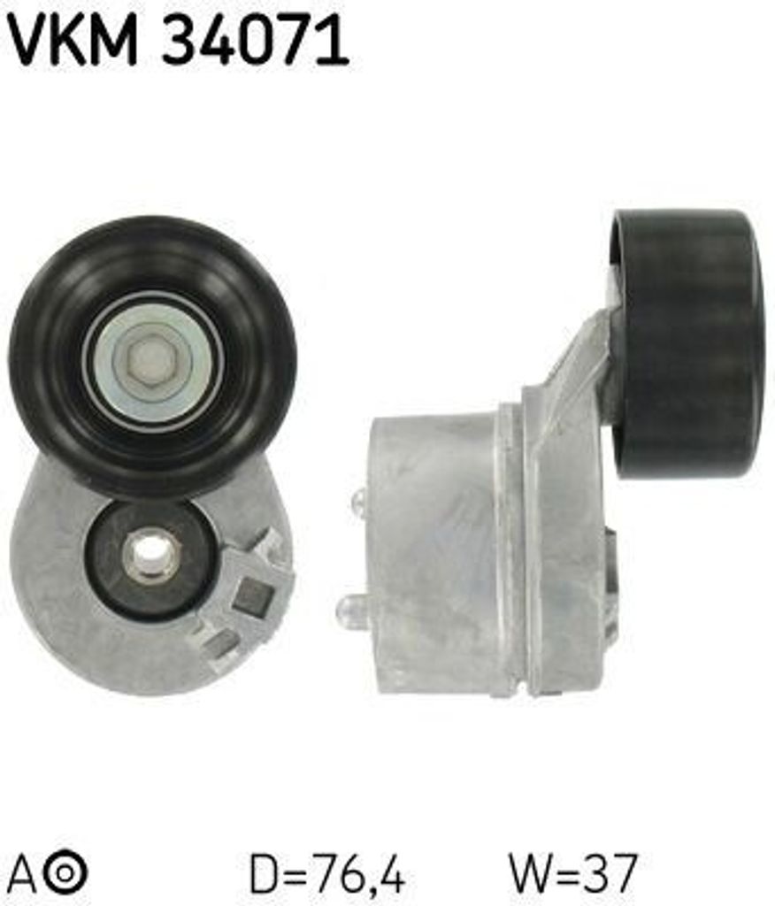 SKF VKM 34071 Spannrolle, Keilrippenriemen OE 1096484 kompatibel mit Transit