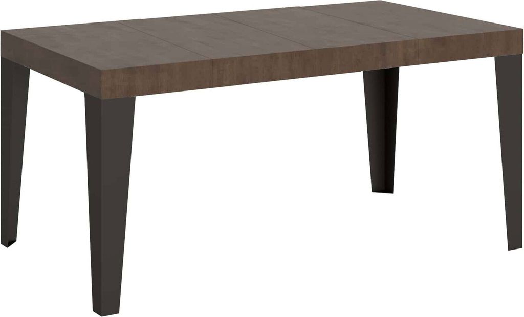 Ausziehtisch 130/390x90 cm Flame Premium Walnuss Beine anthrazit