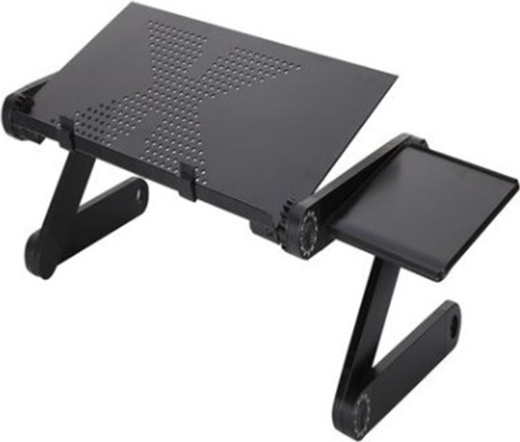 Laptop Ständer Höhenverstellbar Beste Lösung für Homeoffice Gesund Arbeiten & Surfen - Laptop Tisch für Bett, mit Mausablage, aus Aluminium - ...