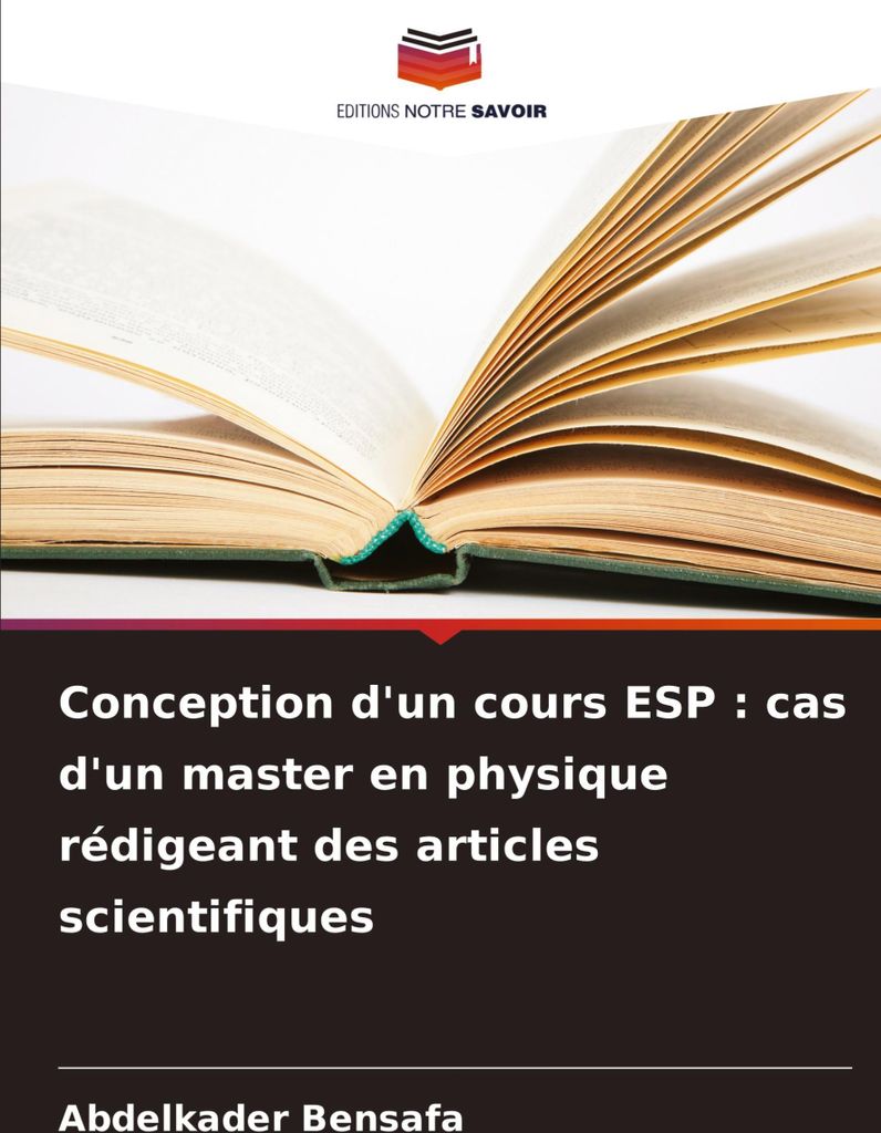 Conception d'un cours ESP : cas d'un master en physique rédigeant des articles scientifiques