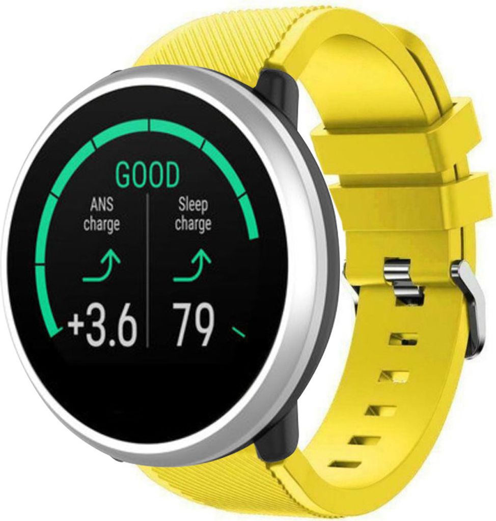 Strap-it Polar Unite Twill Silikonarmband (Gelb)