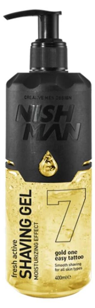 NISHMAN Shaving Gel 7 Fresh Active Rasiergel Gold One 400 Obrázek produktu 