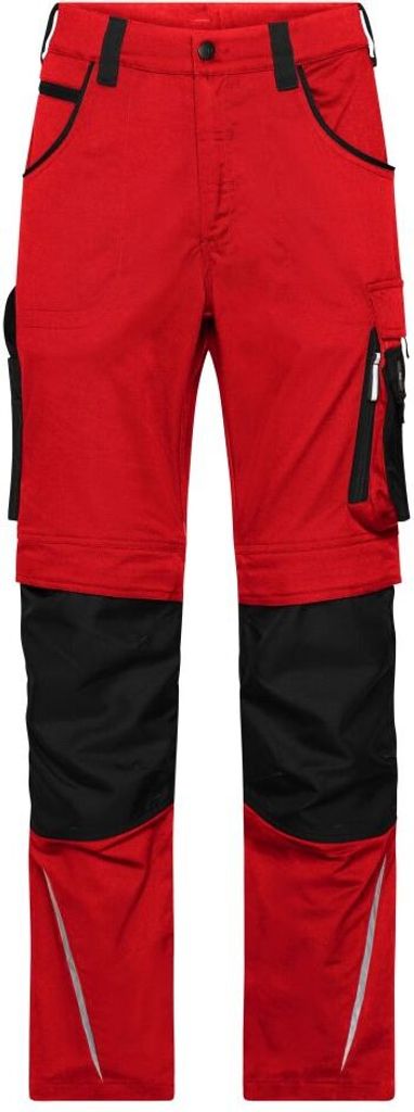Workwear Pants Slim Line - STRONG - red/black, Gr. 60