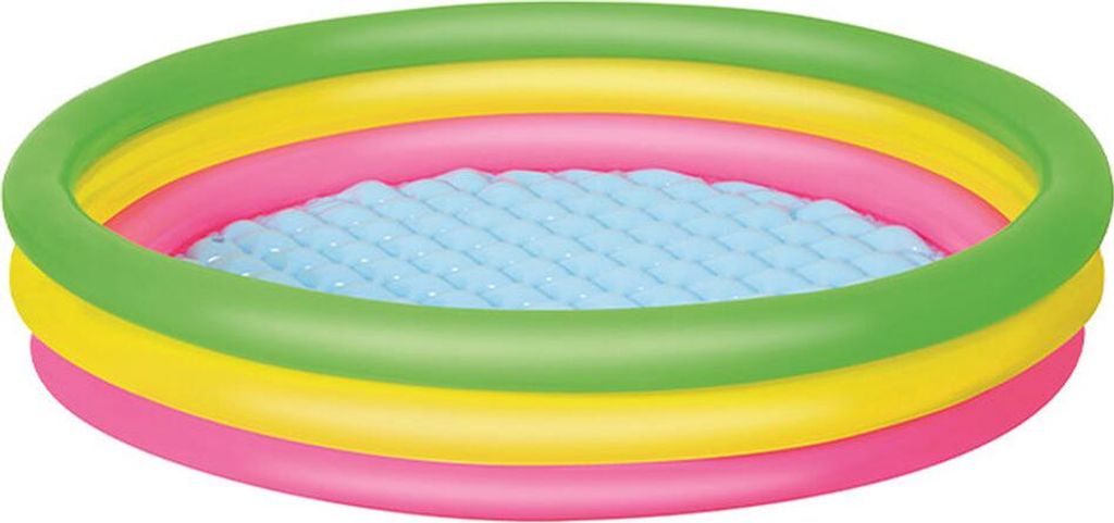 Bestway aufblasbares Becken 3 Ringe Gepolsteter Boden 152x30 cm +2 Jahre Garten 51103