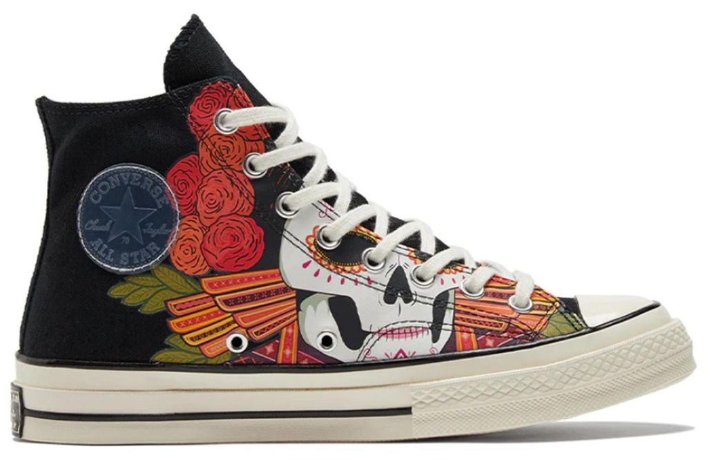 Converse Chuck 70 High Dia de los Muertos Black Multi Sneaker Uni 173112C 37 EU