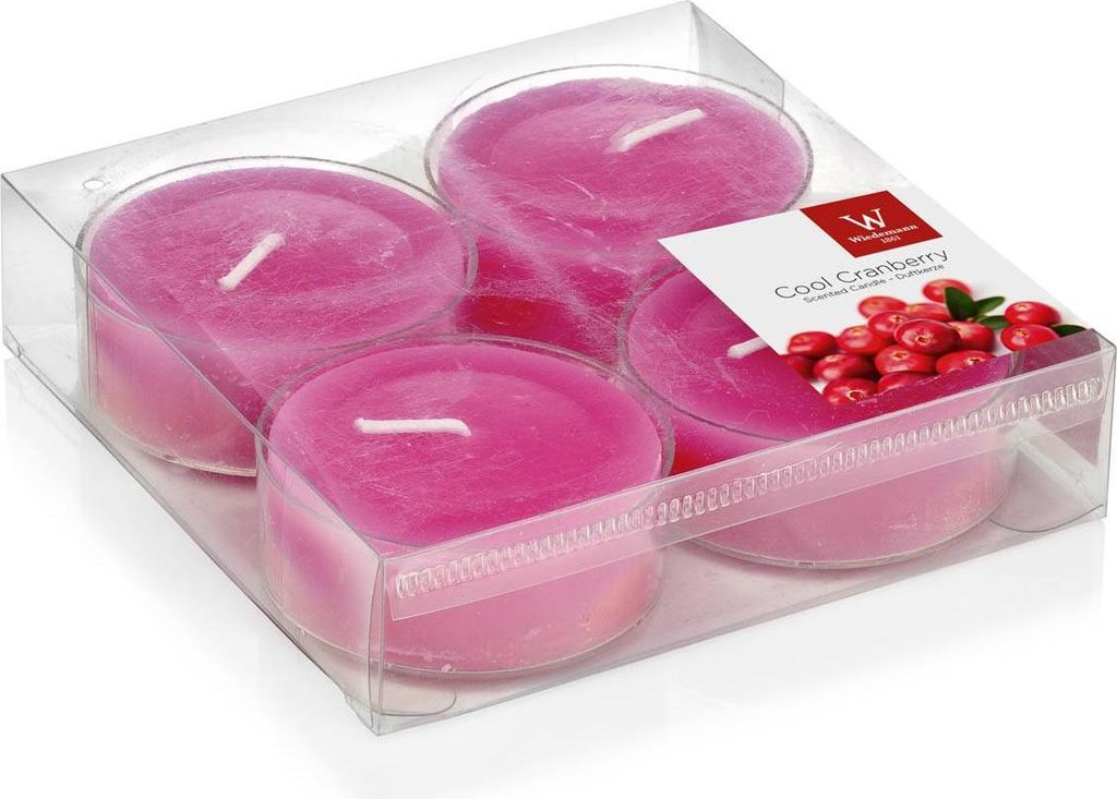 INNA-Glas 4er Set Maxi Teelichter Astrid, pink, 1,9cm, Ø Produktbild 
