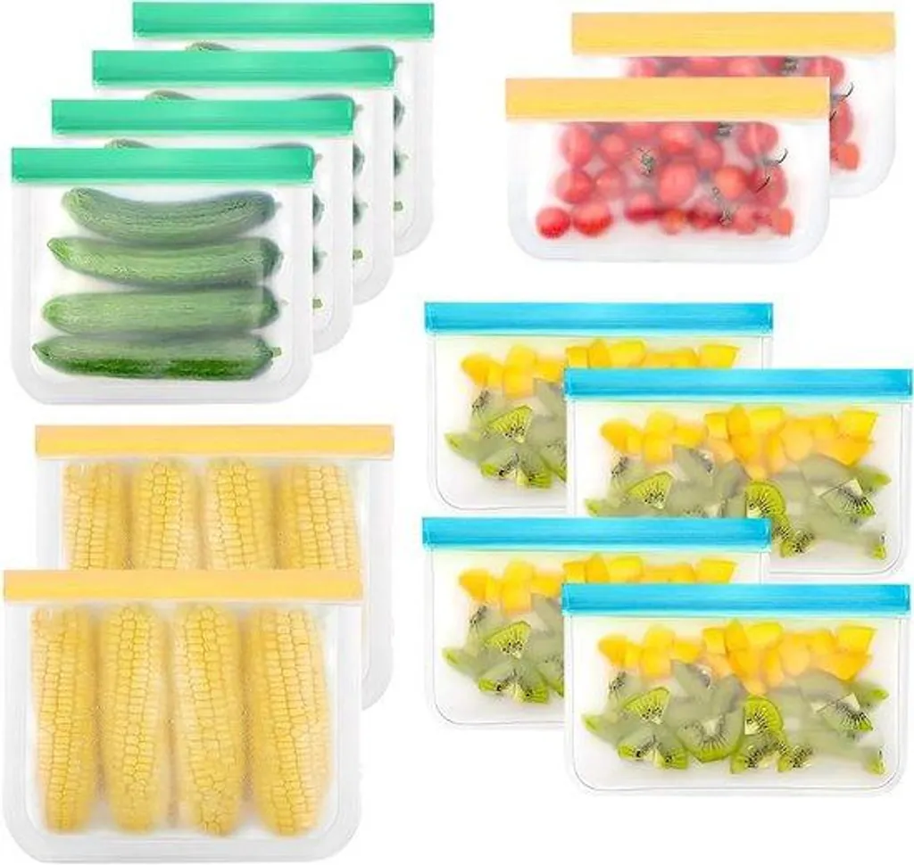 Dites adieu aux sacs jetables : lot de 12 sacs en silicone pour glaçons